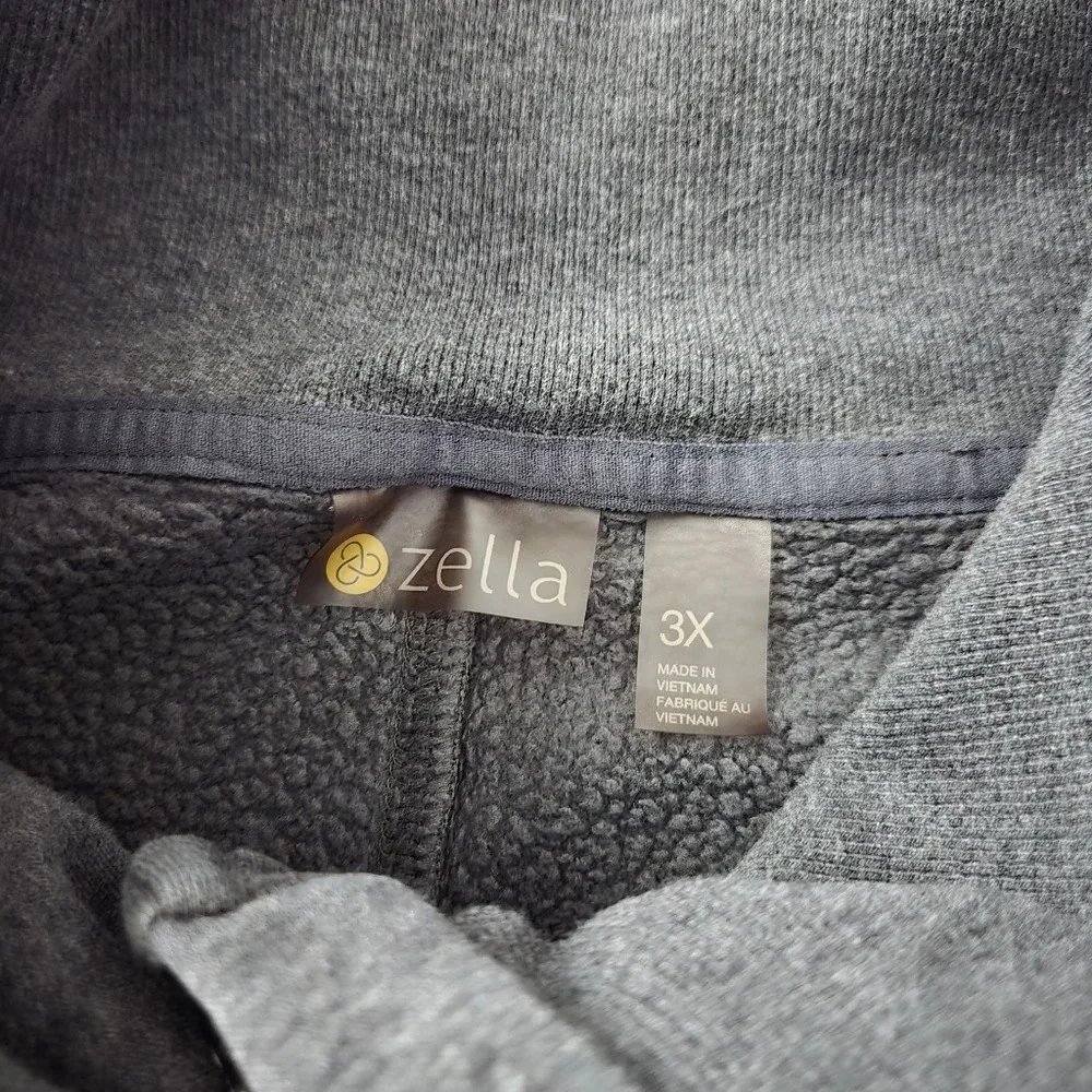 Plus size Zella Amazing Cozy Wrap Jacket in Grey Charcoal size 3X - Picture 9 of 13